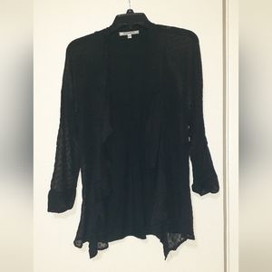 Black Rainn Sheer Cardigan